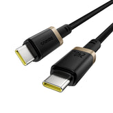 Baseus "Classical Karful" 240W Type-C to Type-C Fast Charging Cable 1m Gold & Black